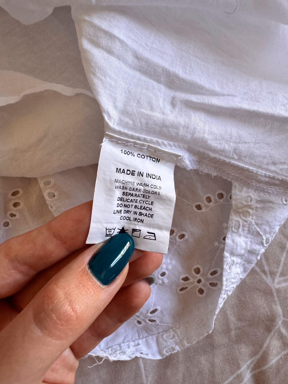 White Embroidered Cotton Sundress, photo 2