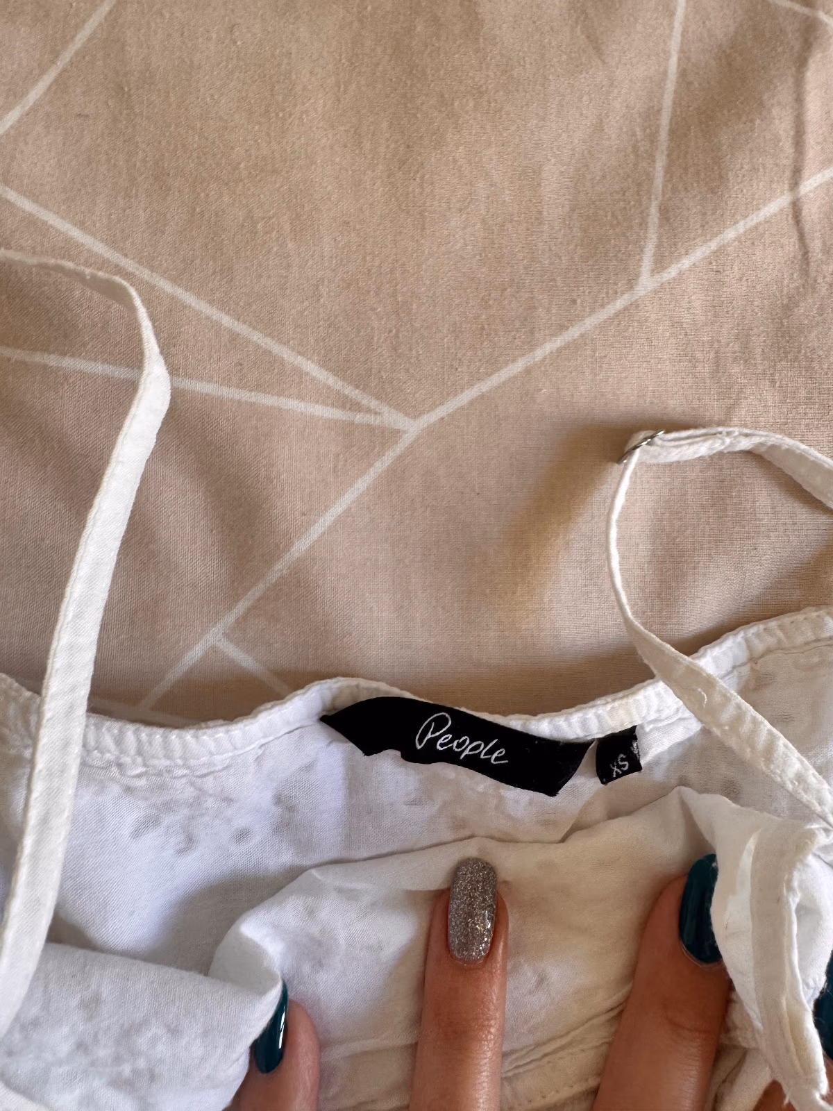 White Embroidered Cotton Sundress, photo 3
