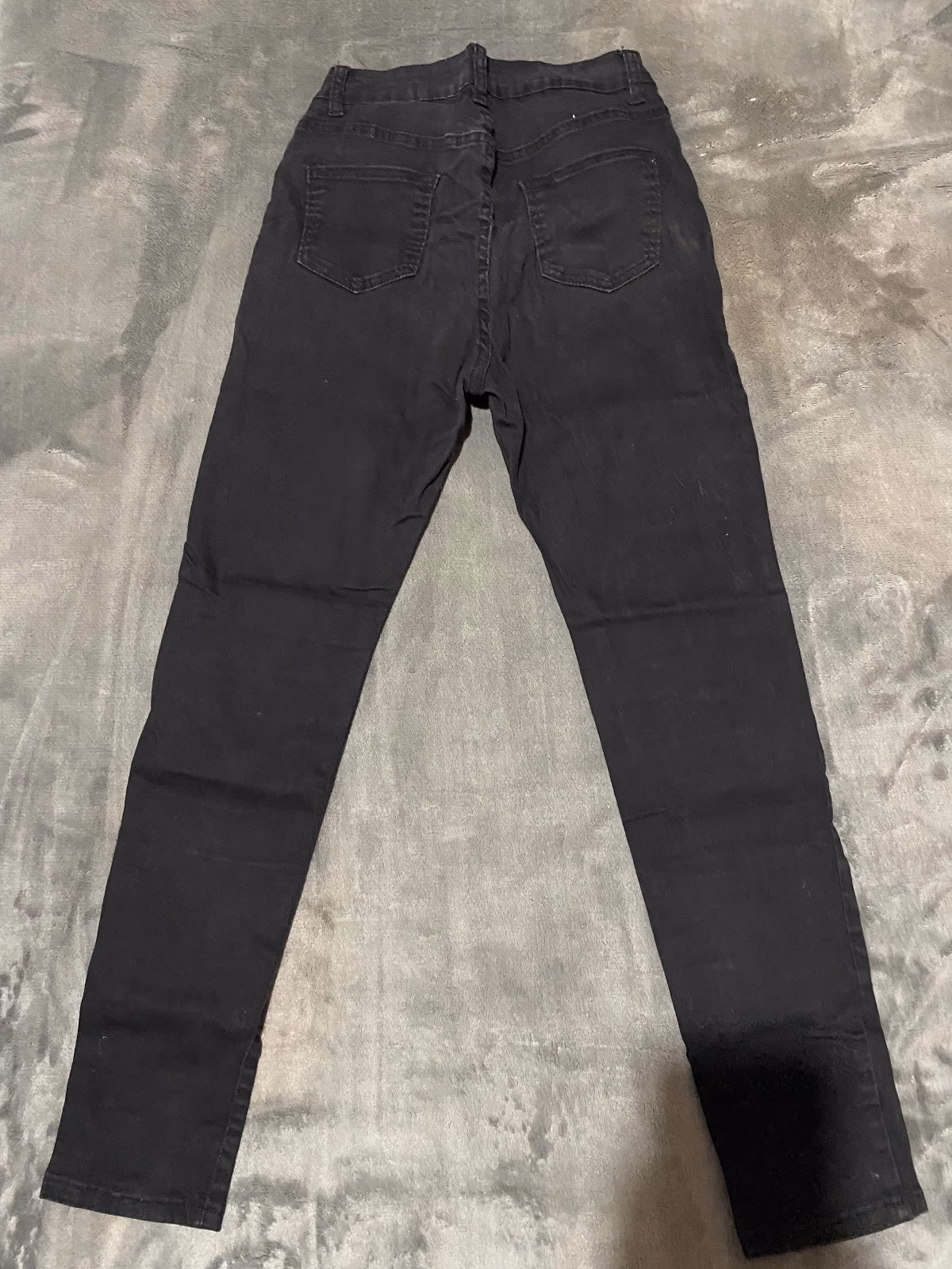 Classic black slim-fit jeans, photo 2