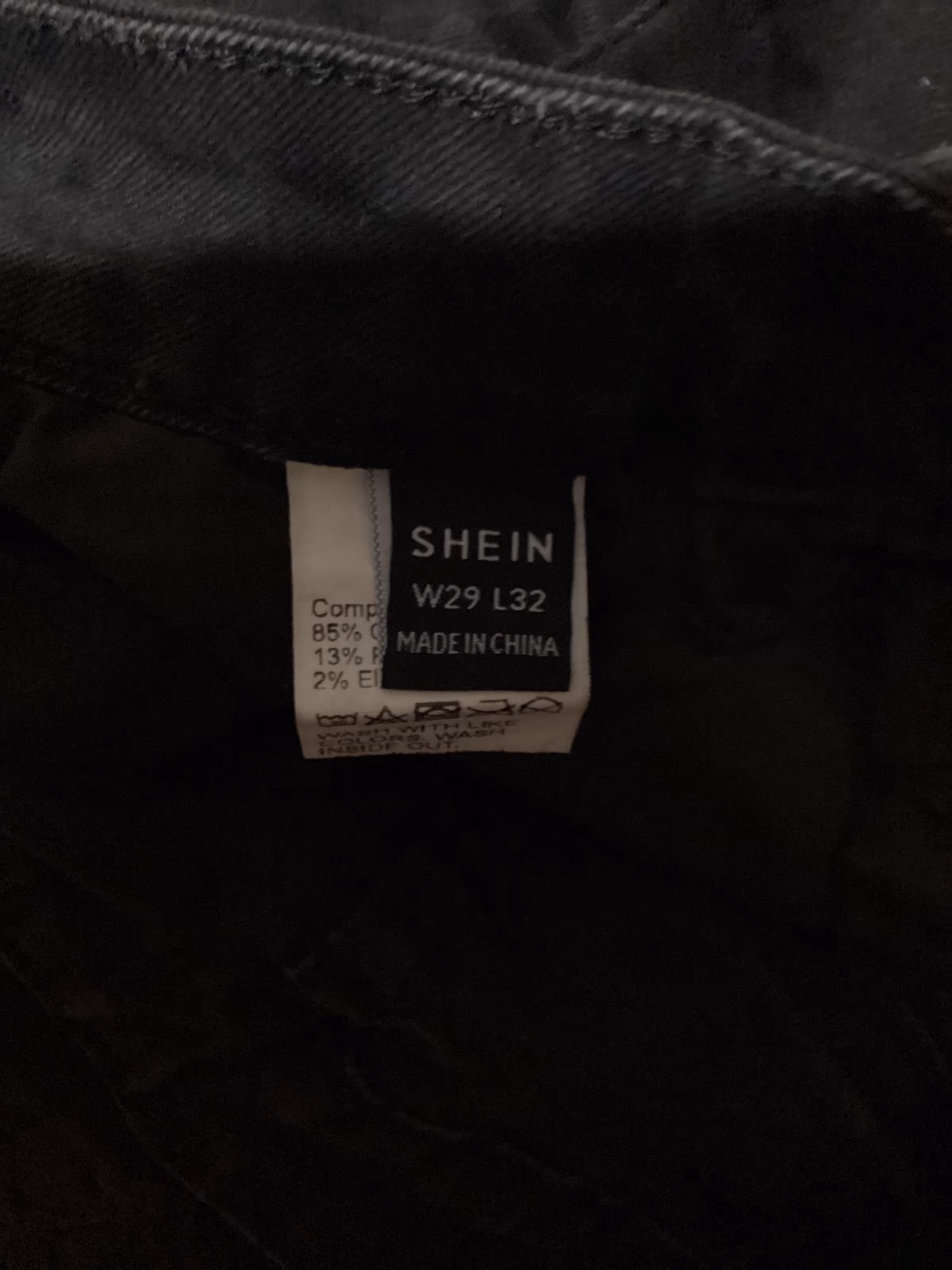 Classic black slim-fit jeans, photo 3