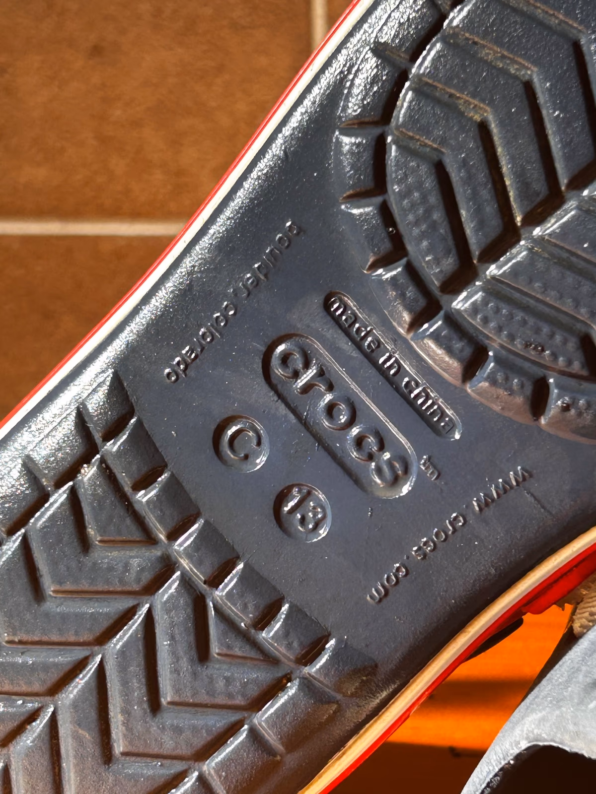 Sandali Crocs per bambini blu navy e rosso, foto 4