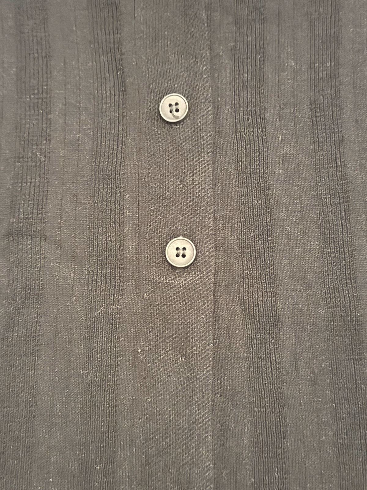 Black ribbed button-up top, photo 2