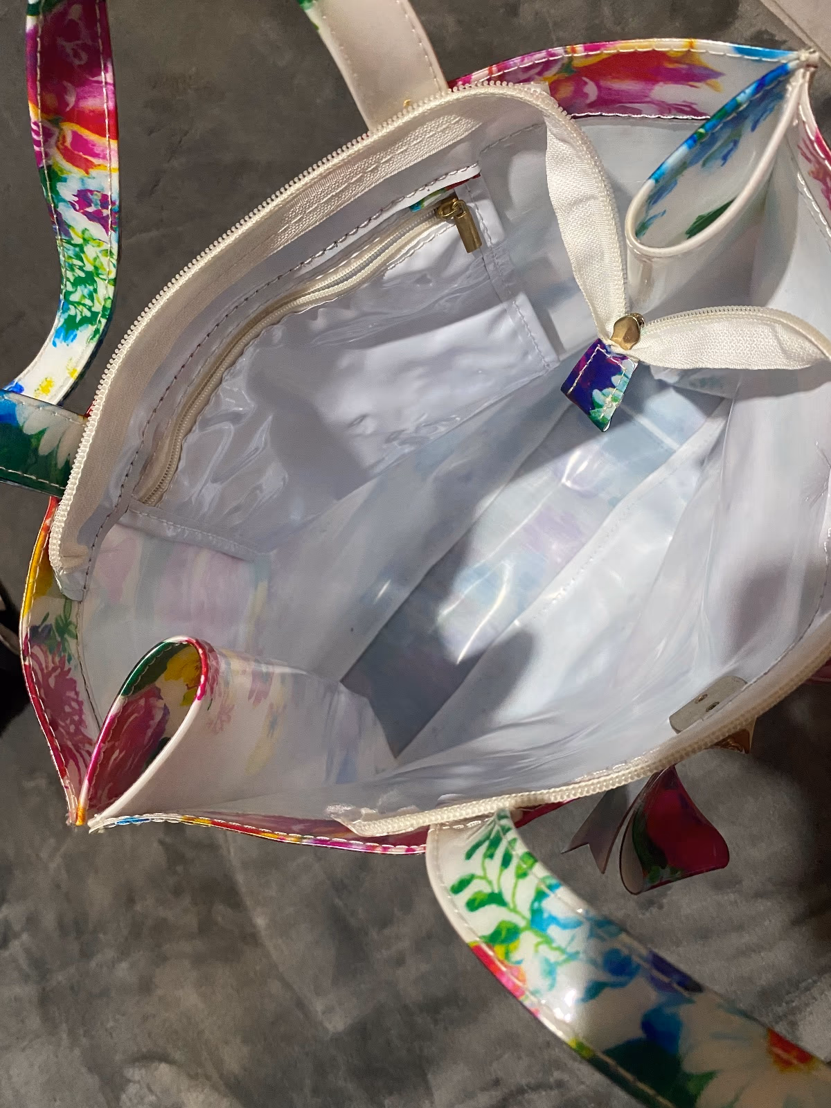 Borsa shopper con stampa floreale, foto 2