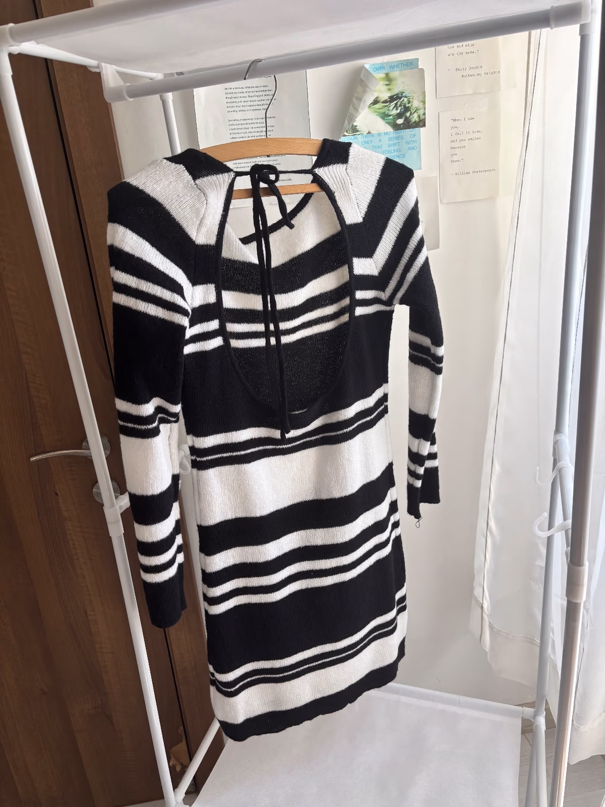 Black and white striped dress, photo 2