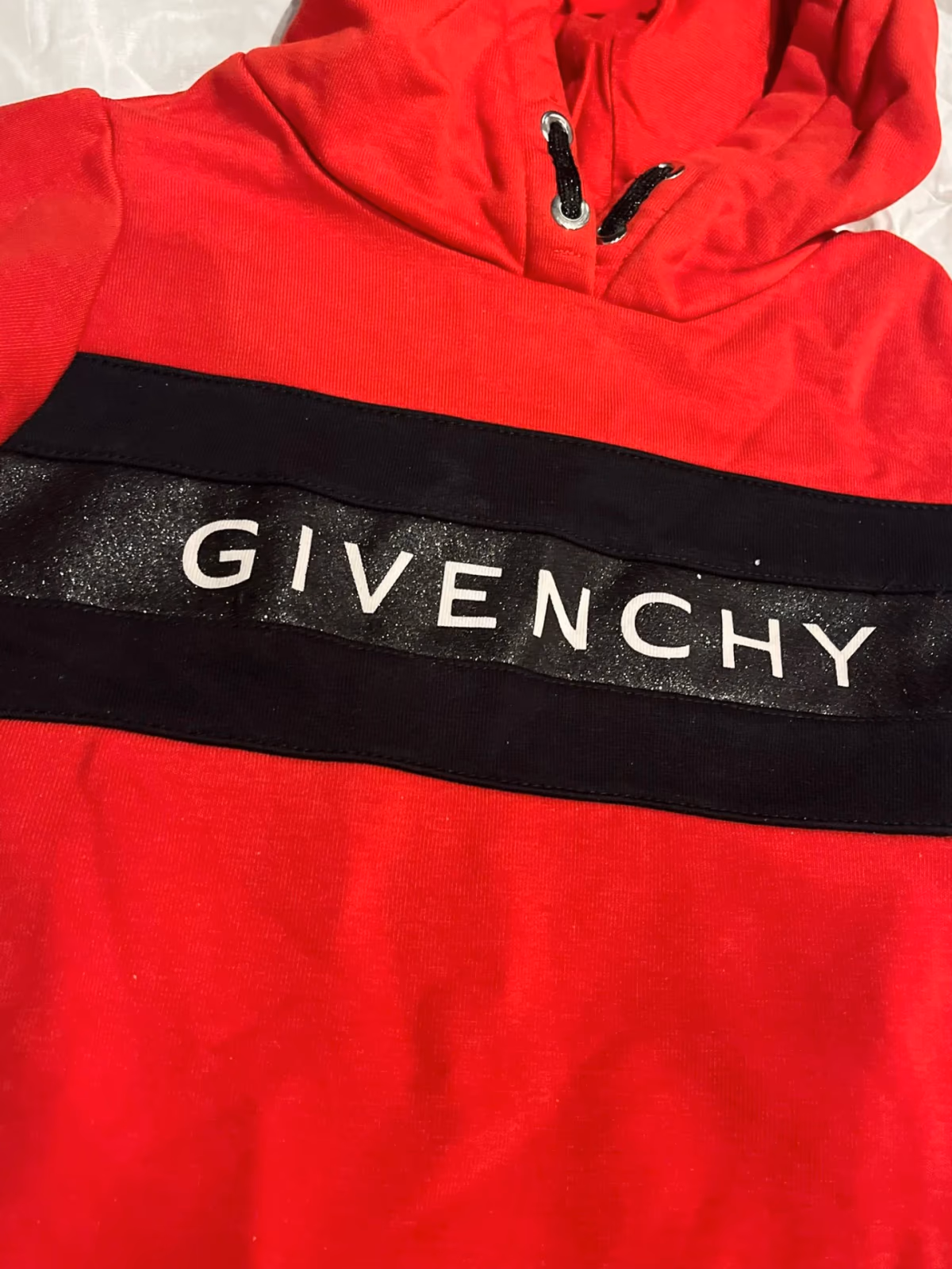 Red Logo Hooded Sweatshirt Dress, photo 6