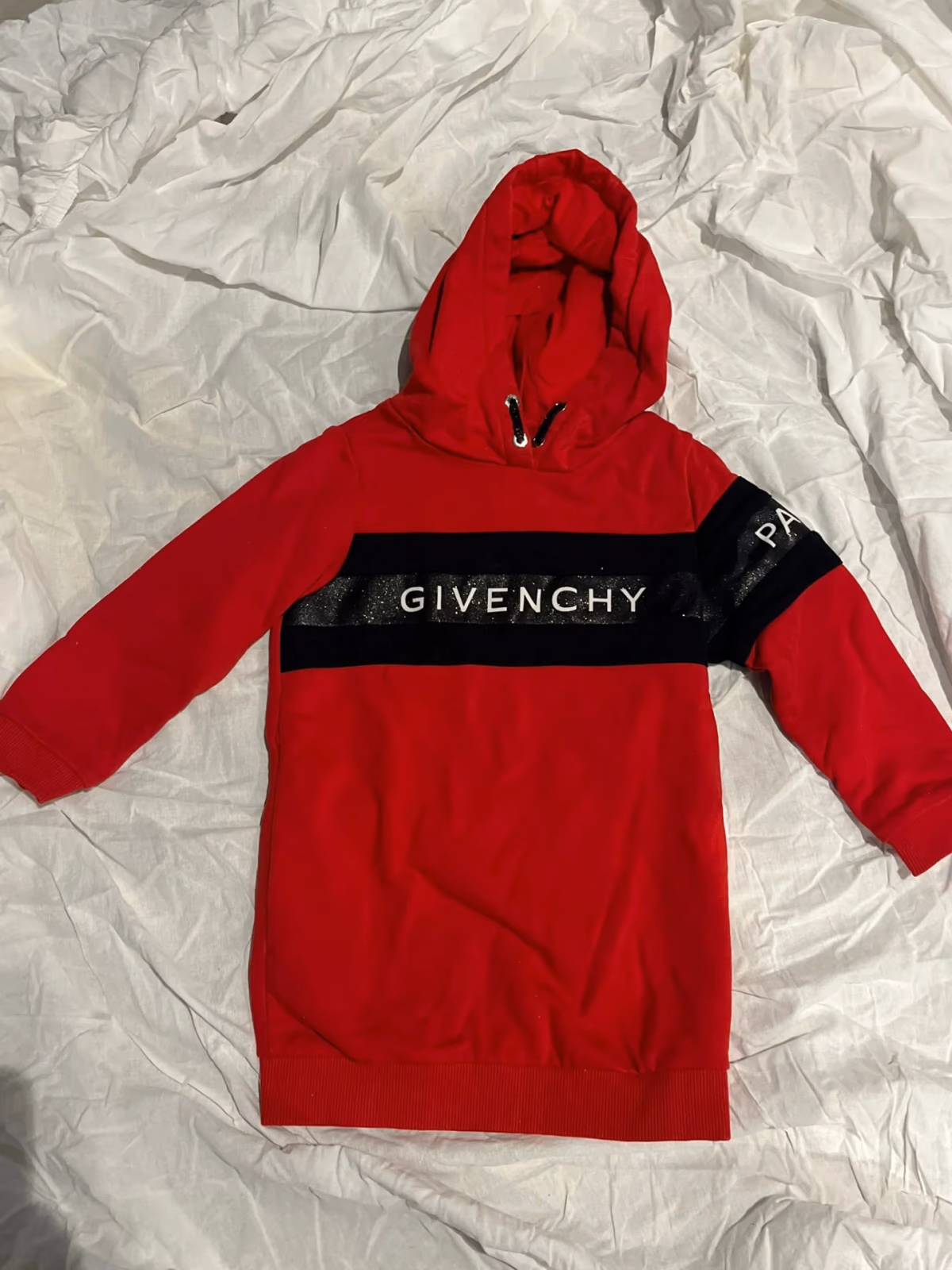 Red Logo Hooded Sweatshirt Dress, photo 7