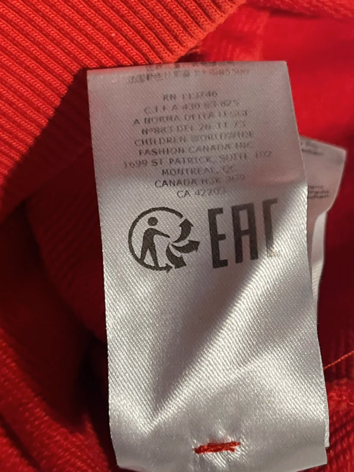 Red Logo Hooded Sweatshirt Dress, photo 2