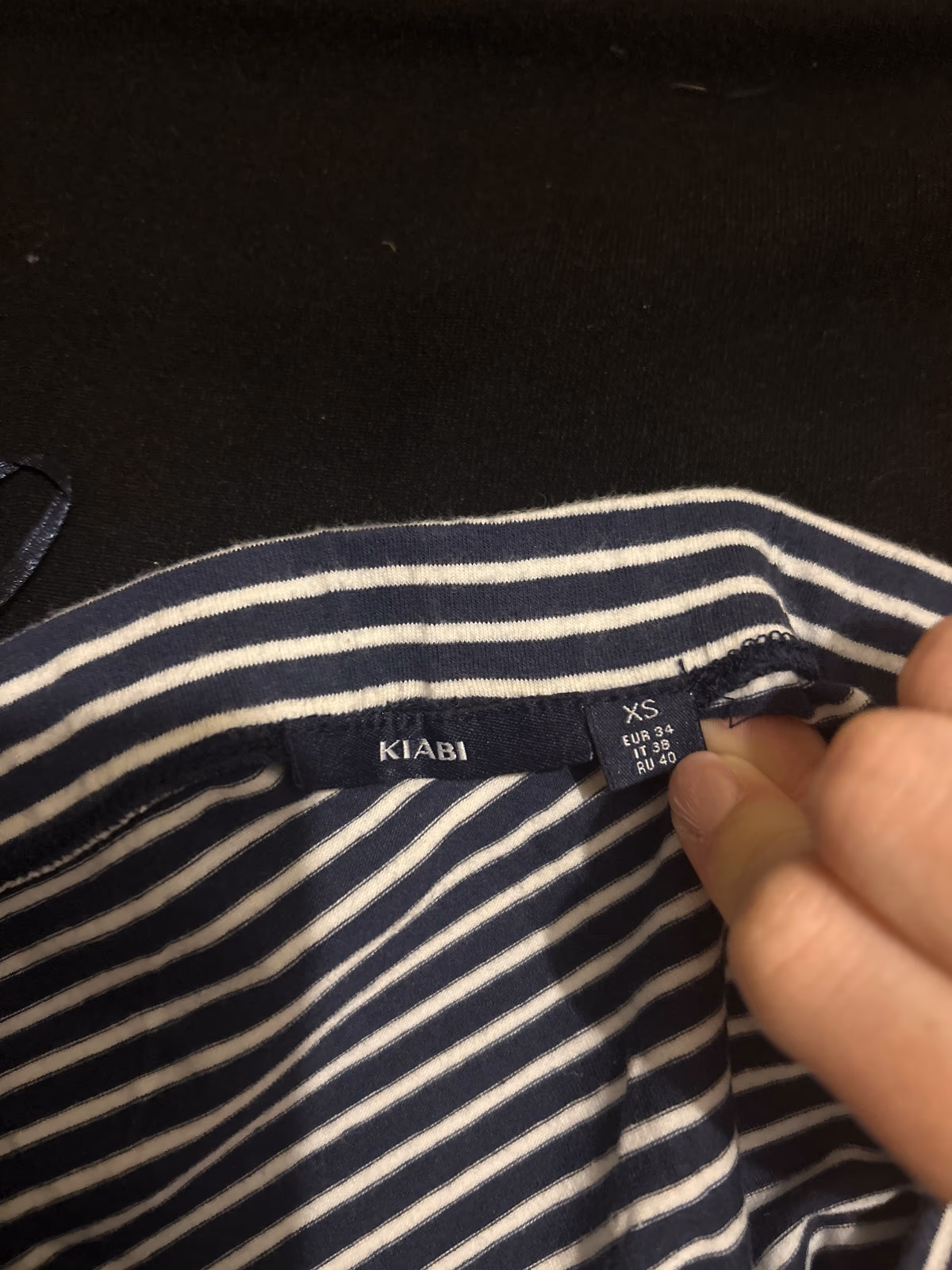 Gonna a righe blu navy e bianche, foto 2