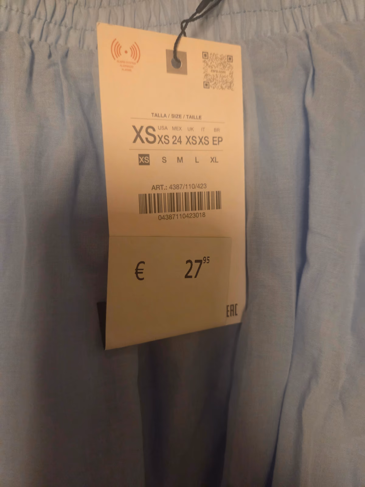 Zara light Blue Midi Skirt, photo 2