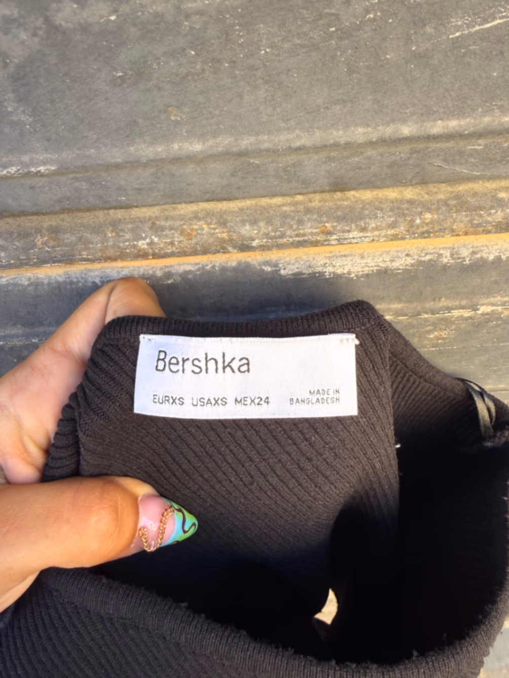 Bershka Black One-Shoulder Bodysuit, photo 3
