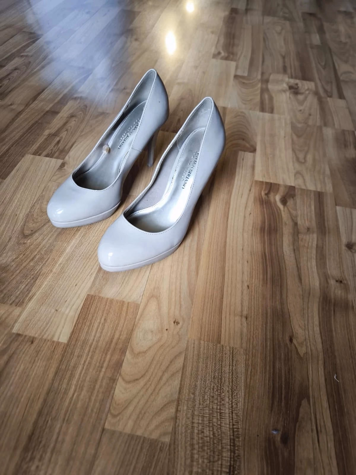 Scarpe con tacco beige, foto 3