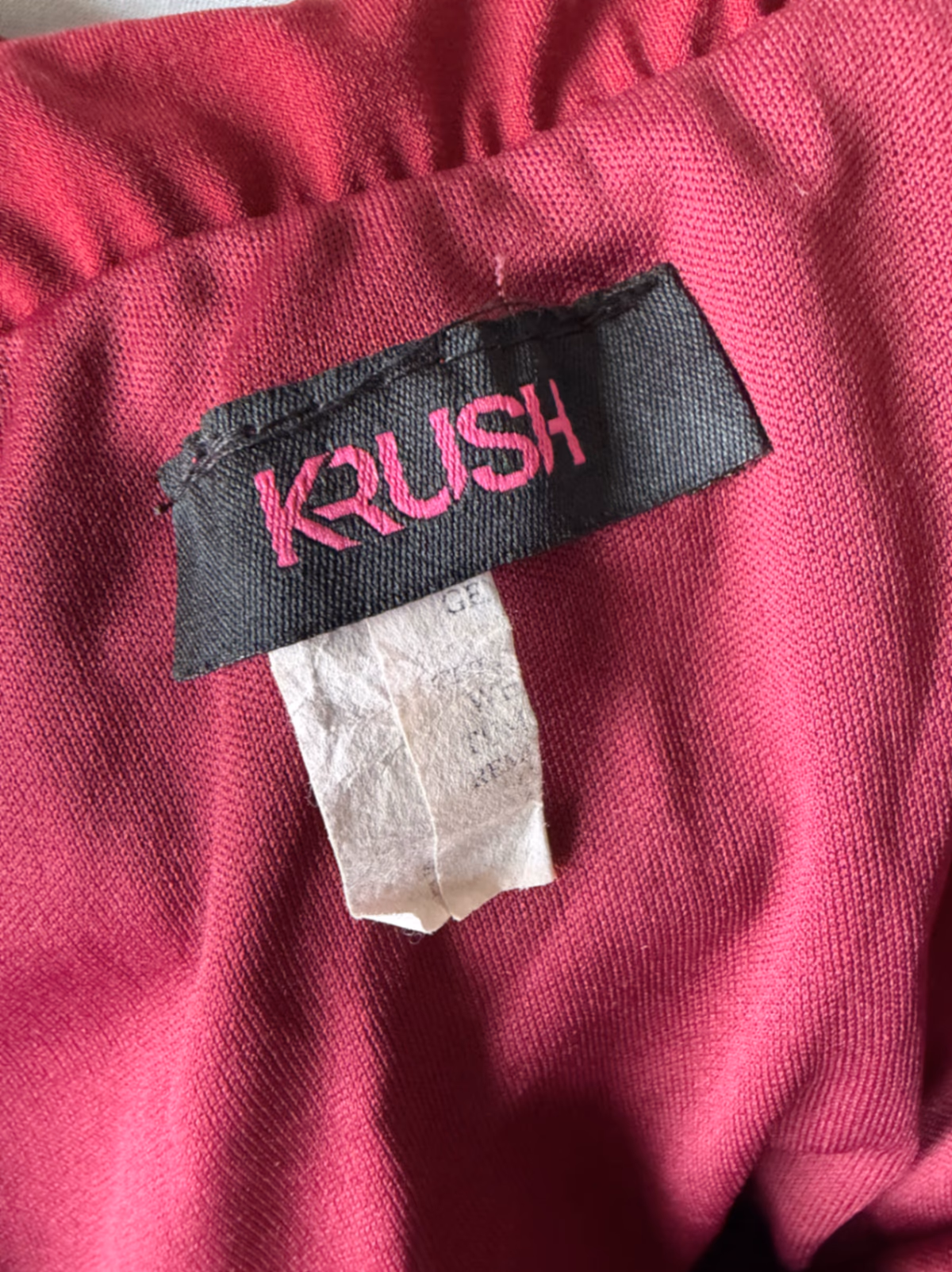Krush burgundy strapless jumpsuit, photo 2