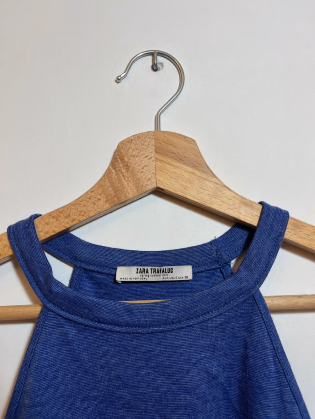 Top halter azul de Zara Trafaluc, foto 2