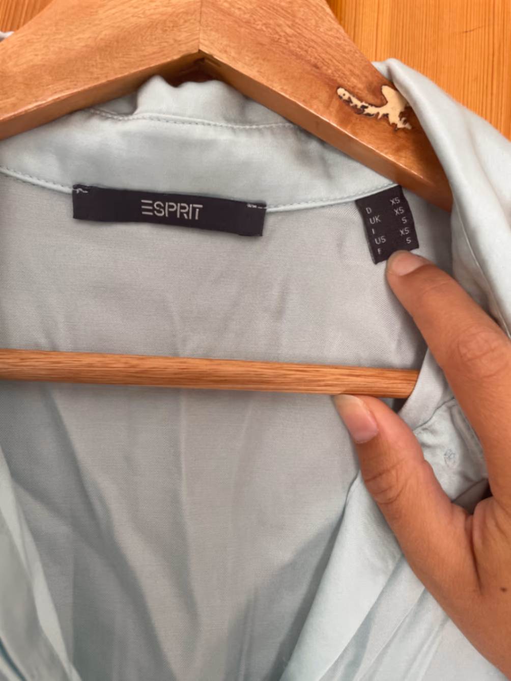 Esprit Light Blue Satin Shirt, photo 3