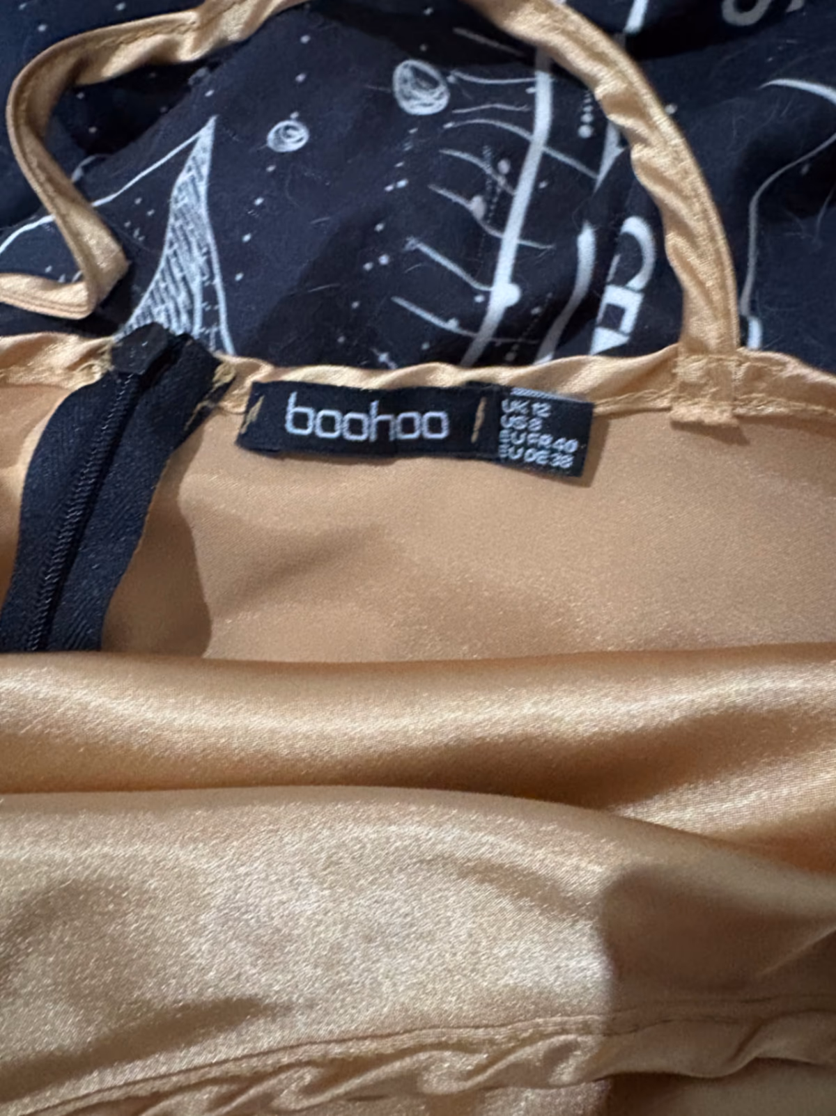 Gold Satin Cami Mini Dress, photo 3