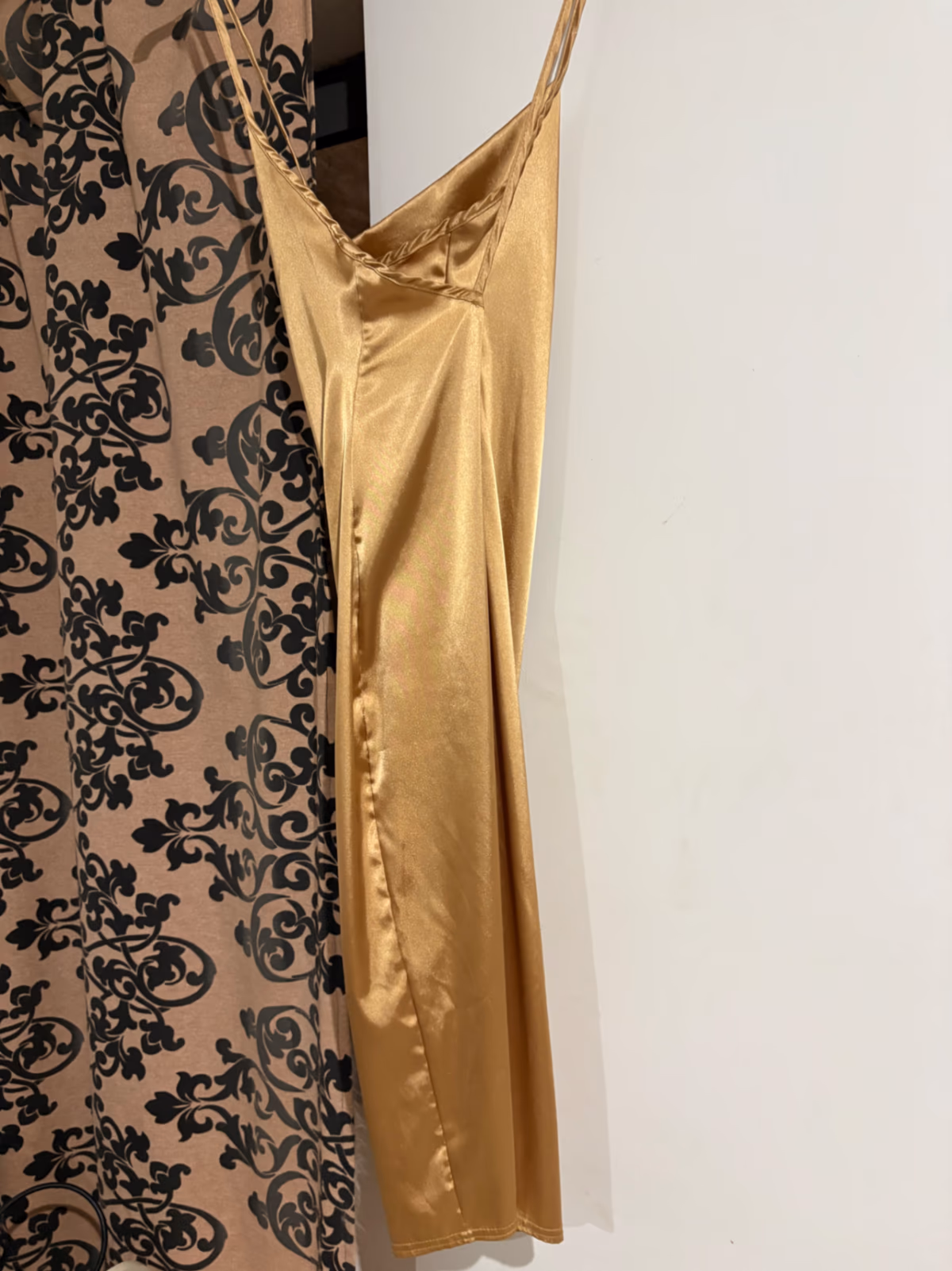 Gold Satin Cami Mini Dress, photo 2