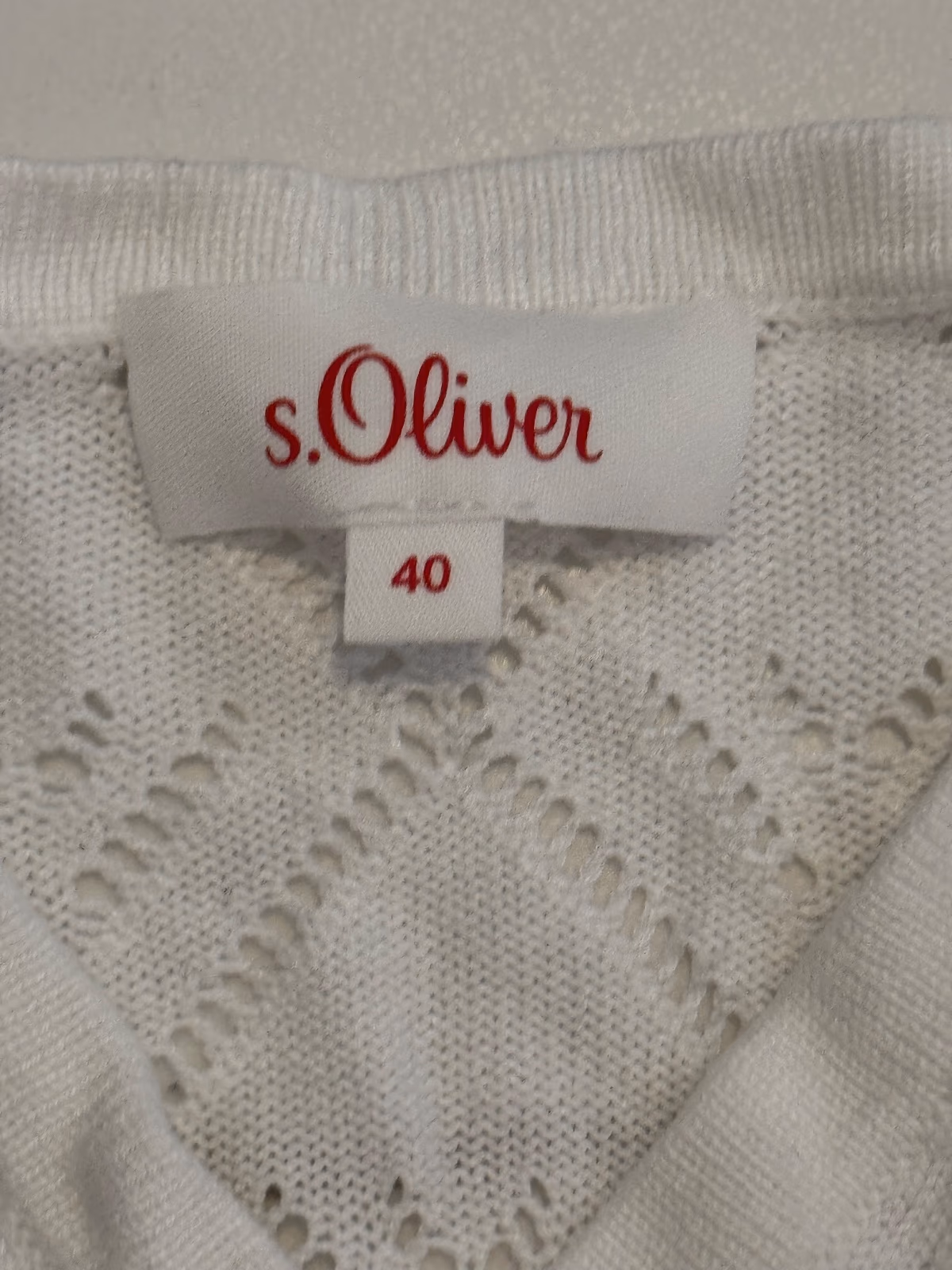Crop top blanco de verano de s.Oliver, de algodón, foto 2