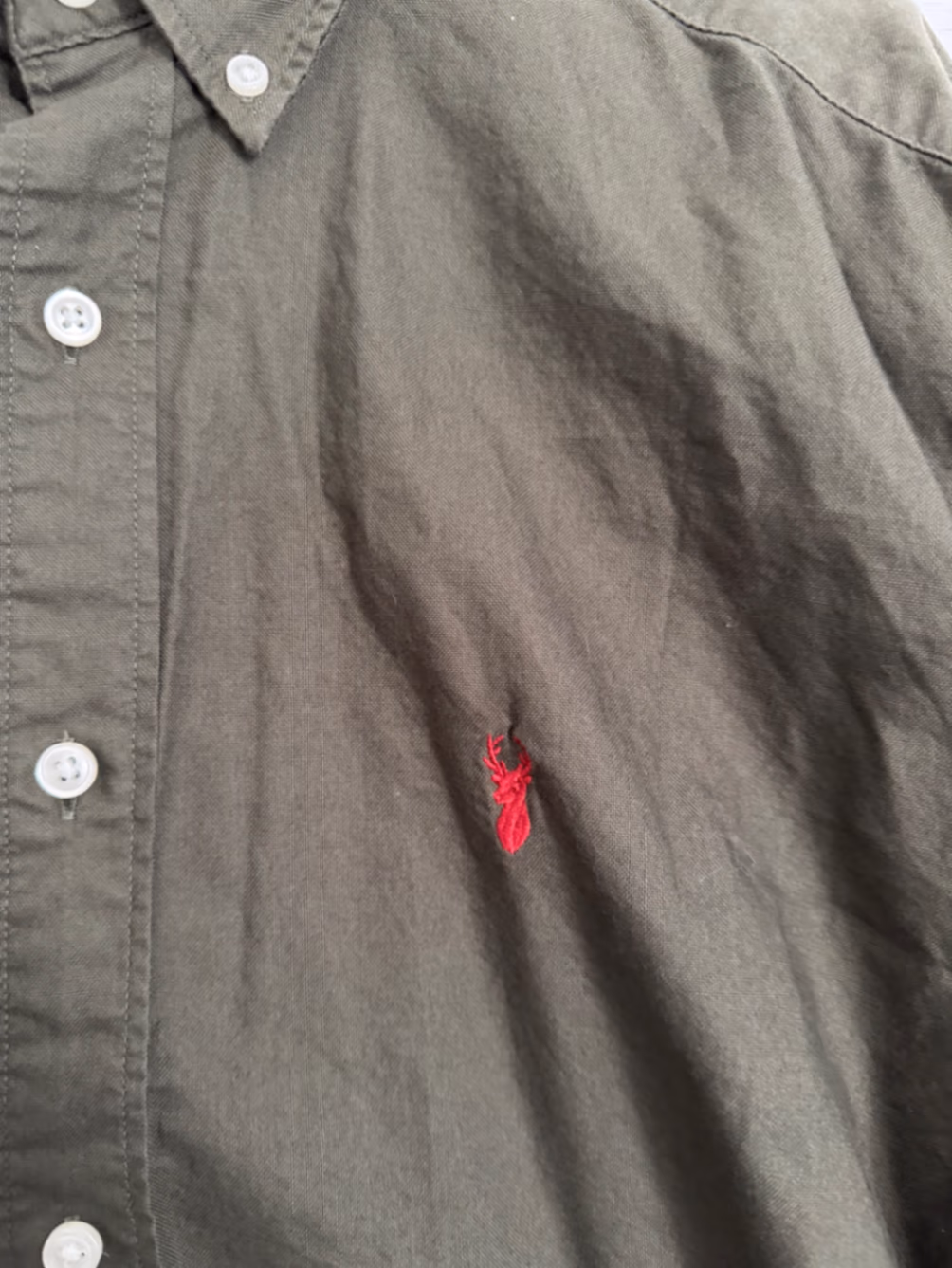 Next Olive Button Down Shirt, photo 2
