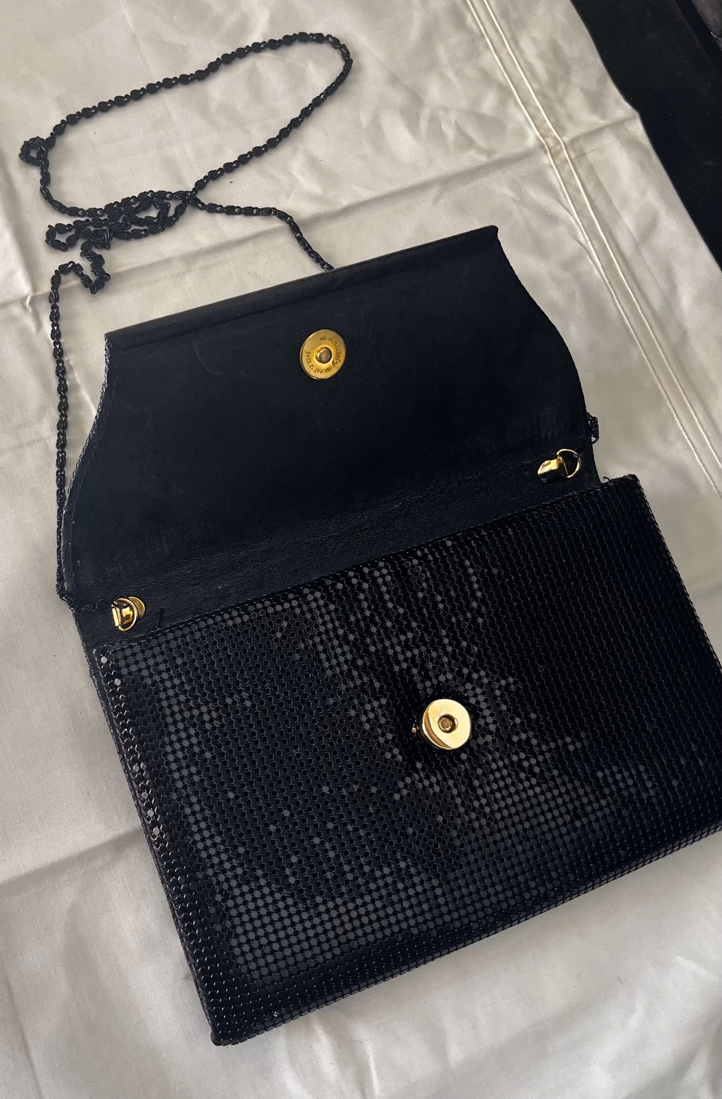 Bolso de mano negro brillante para la noche, foto 2