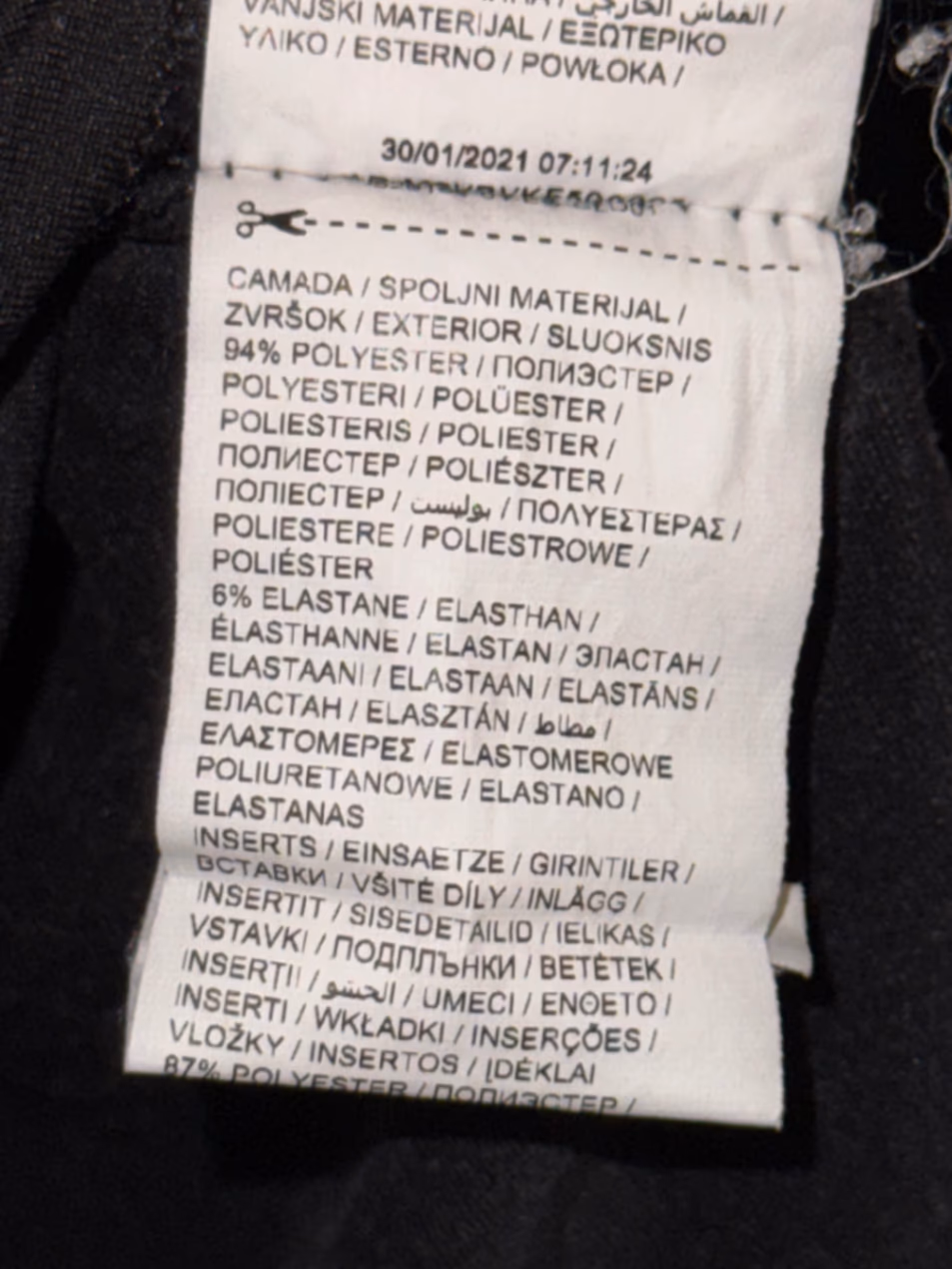 Puma Black Quarter Zip Top, photo 4