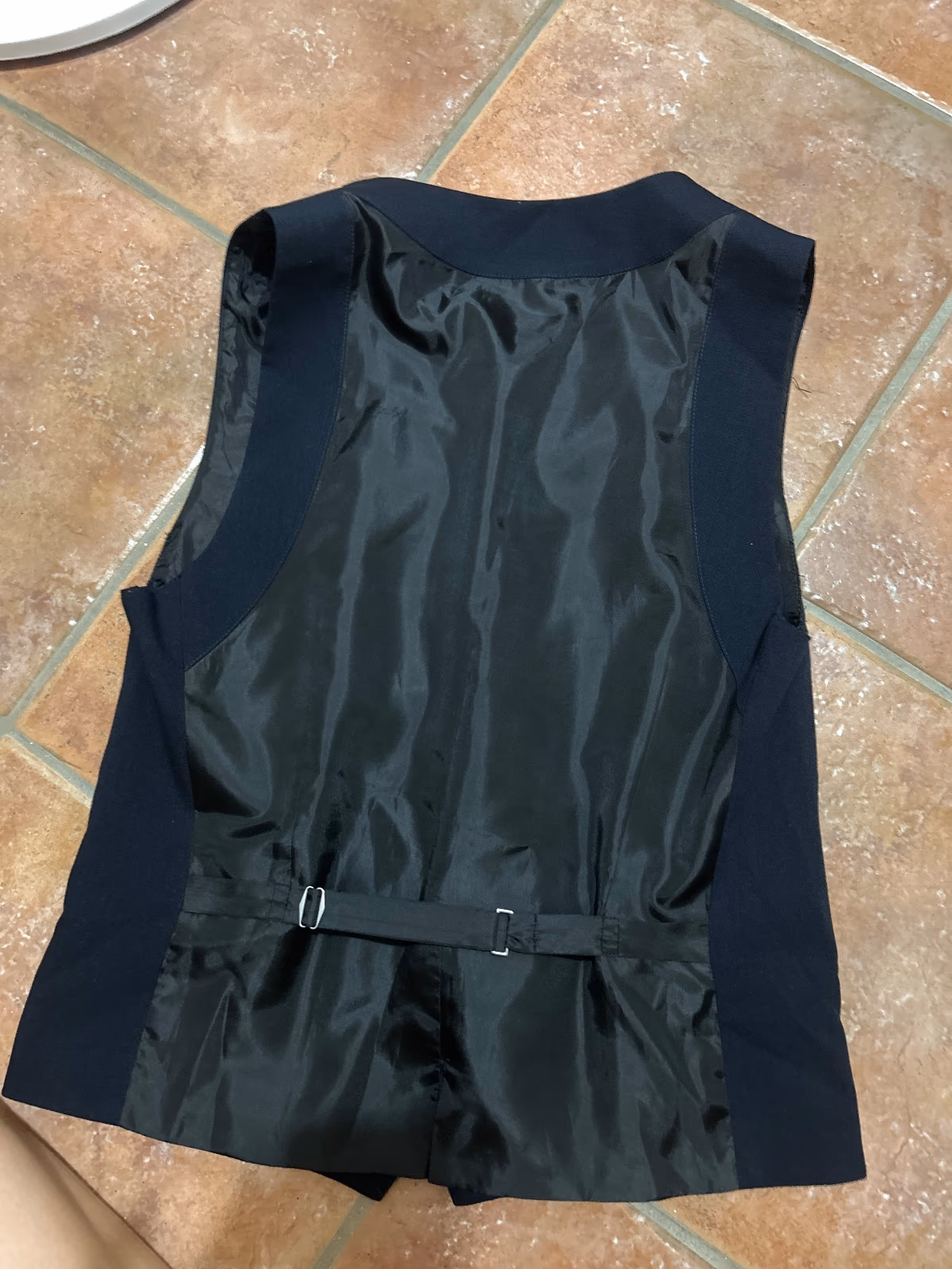 Gilet classico da completo blu navy, foto 2