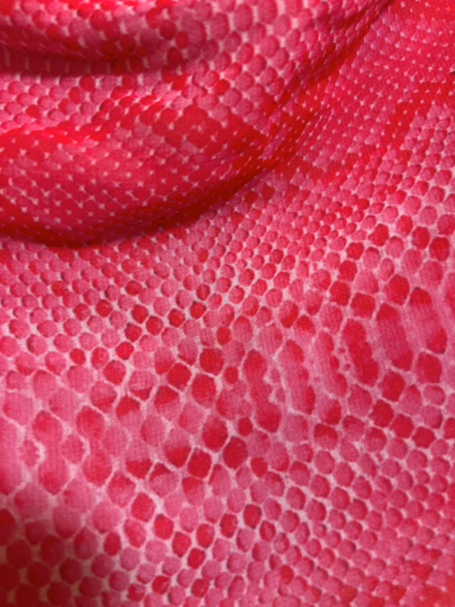 Pink Snake Print Bandeau Top, photo 2