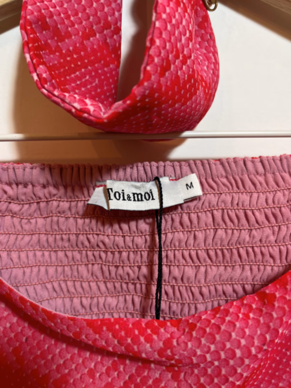 Pink Snake Print Bandeau Top, photo 5