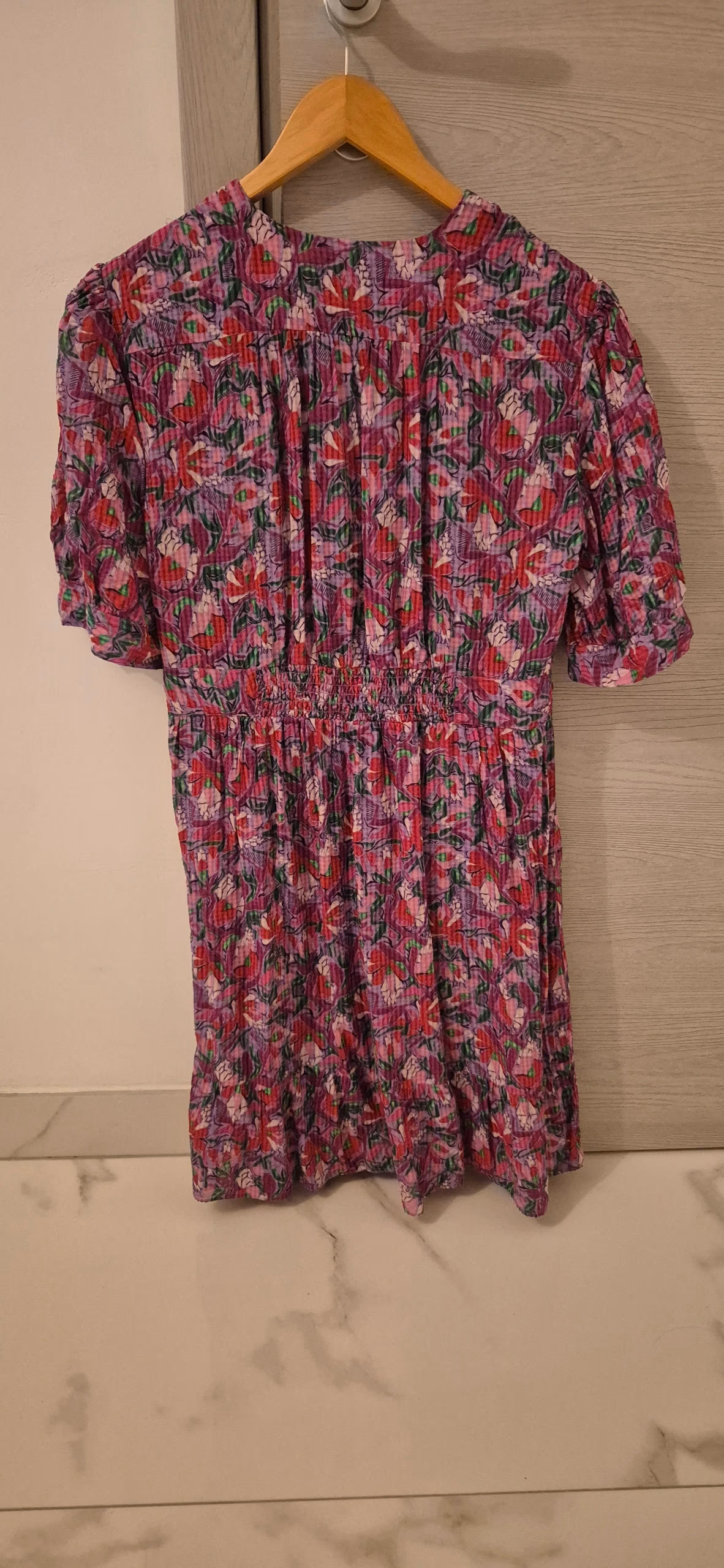 ba&sh floral buttoned dress, photo 2