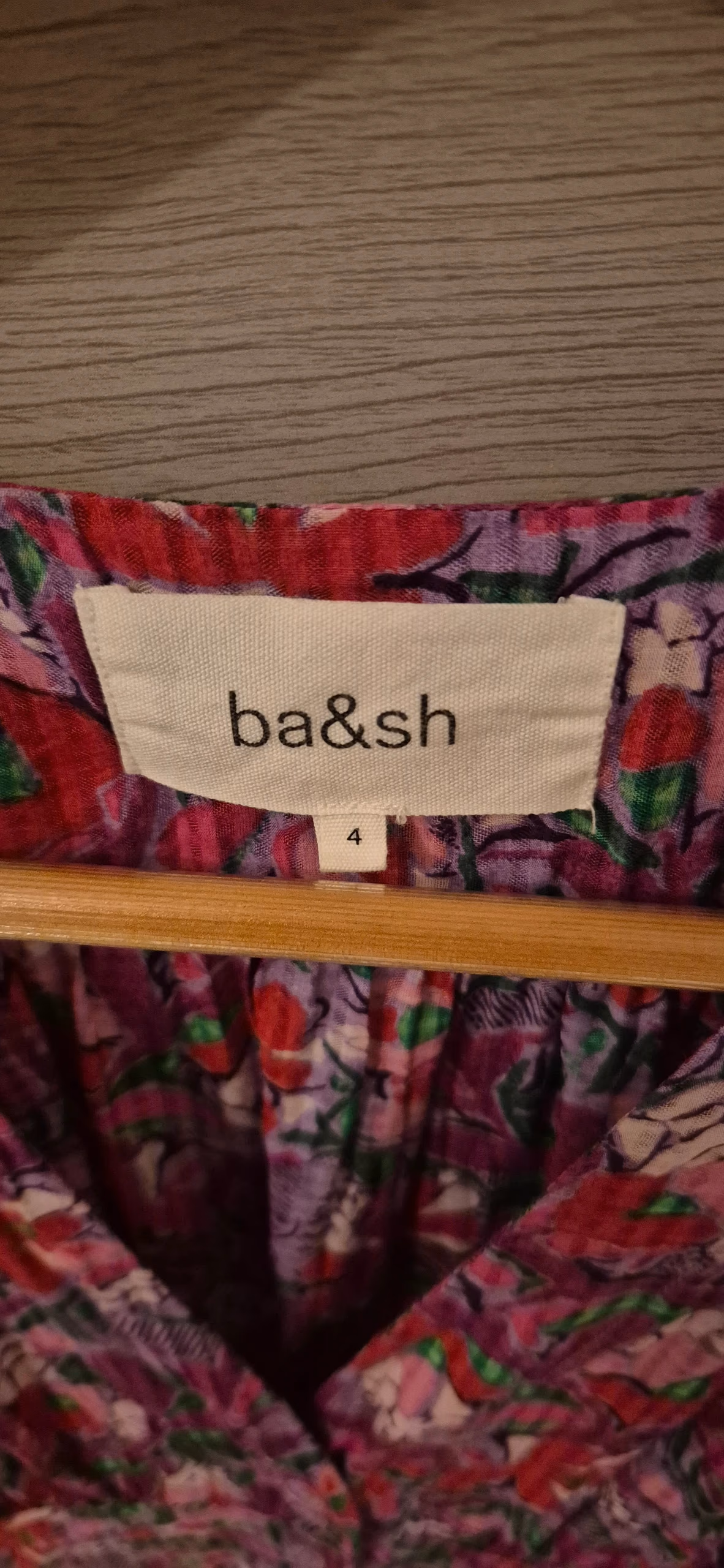 ba&sh floral buttoned dress, photo 3