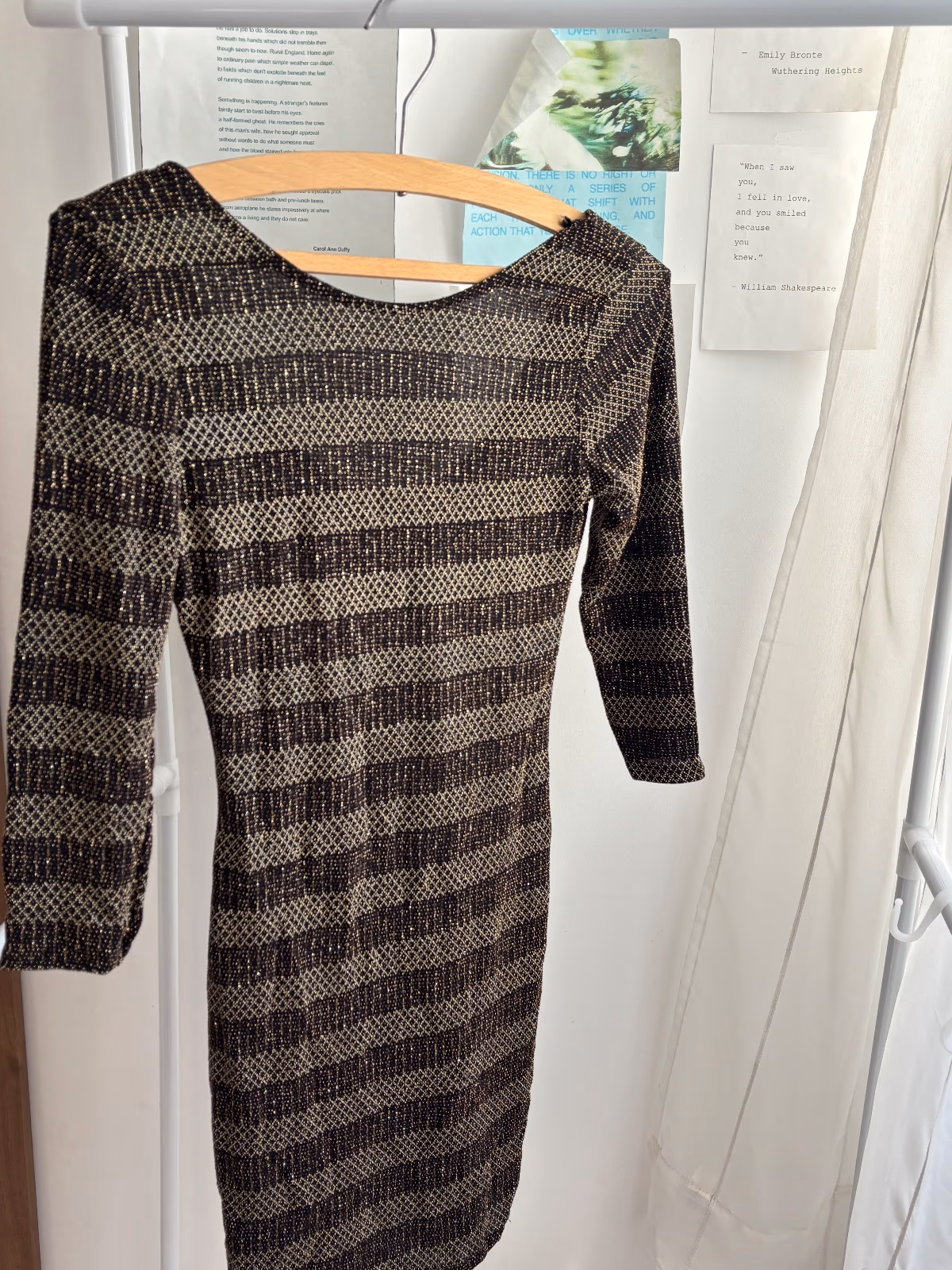 Gold Glitter Miss Selfridge Dress, photo 2