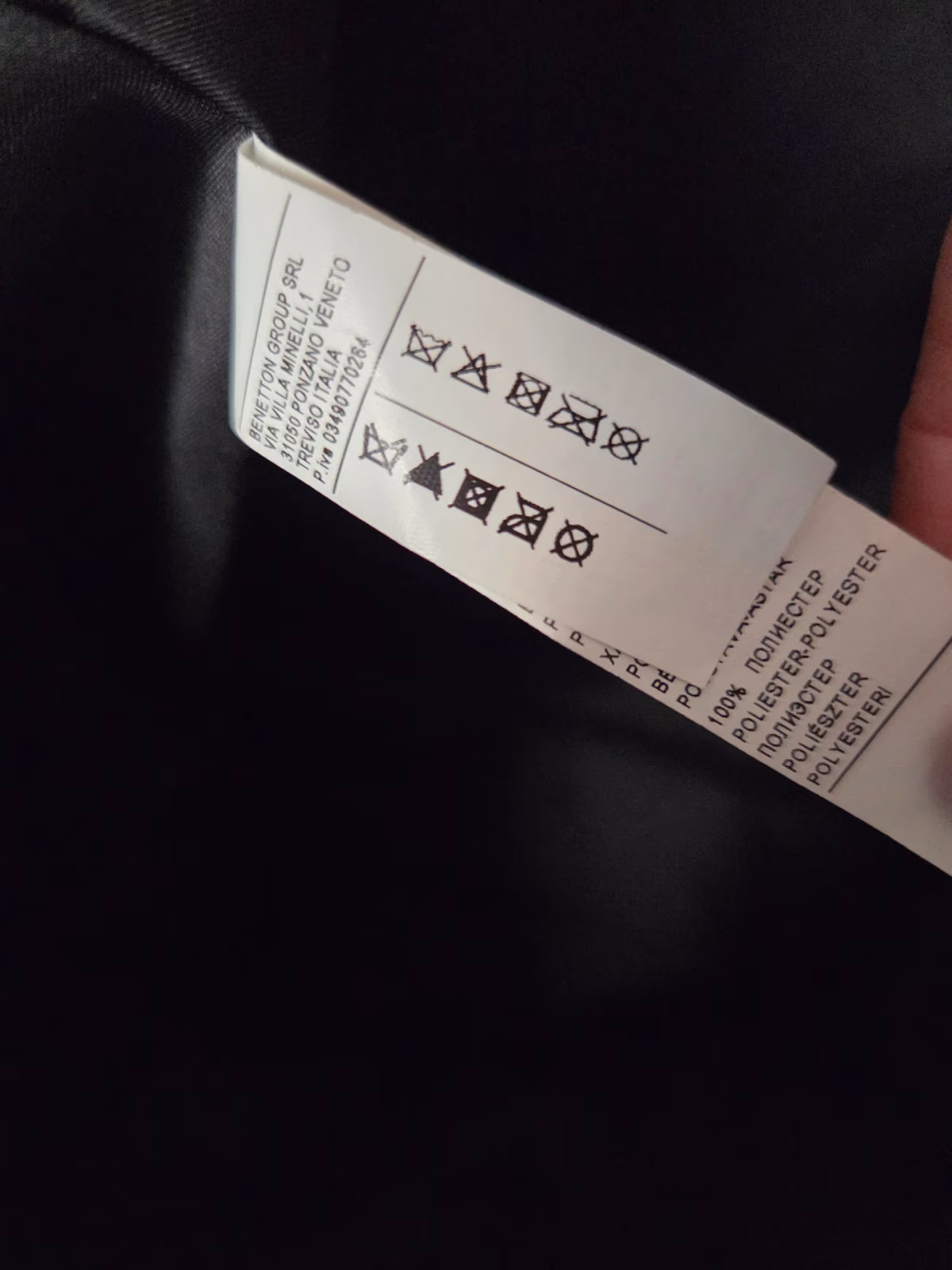 Sisley Black Zip Tote Bag, photo 4