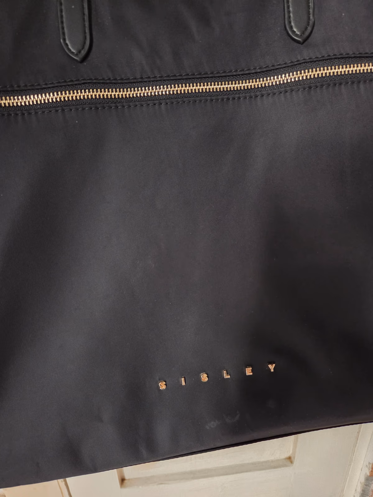 Sisley Black Zip Tote Bag, photo 3