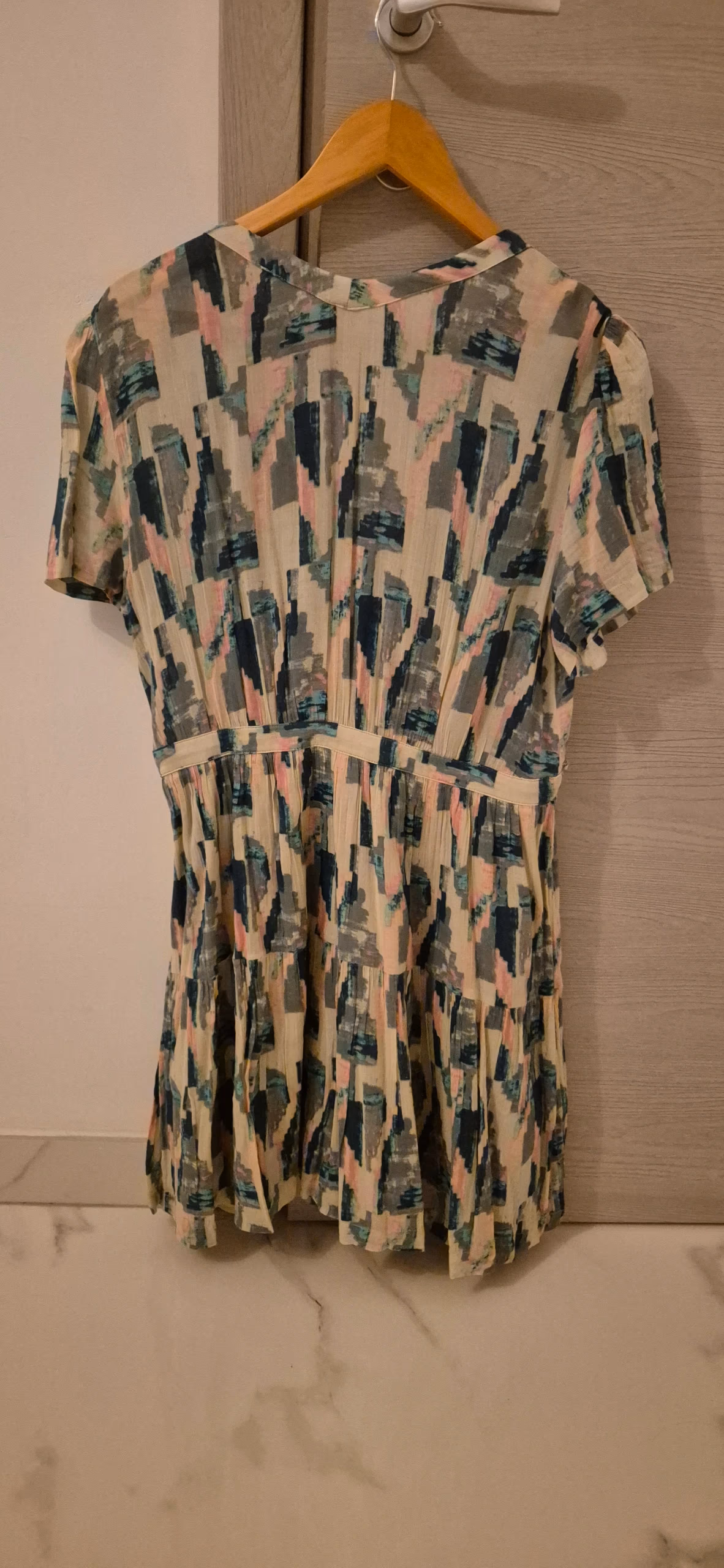 ba&sh patterned v-neck dress, photo 2