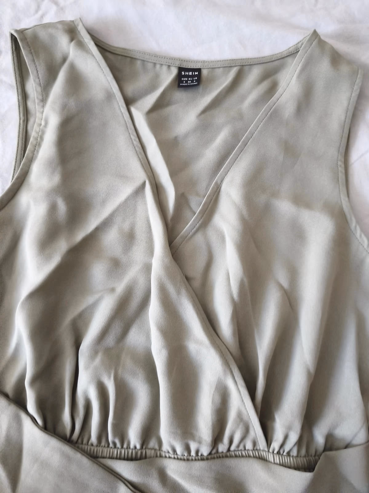 Satin-look Wrap Short Playsuit, photo 2
