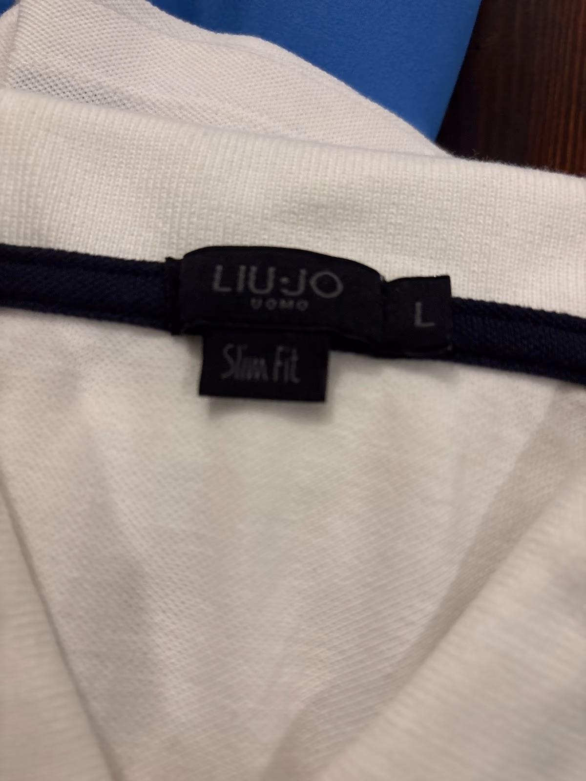White Men's Polo Shirt, photo 2