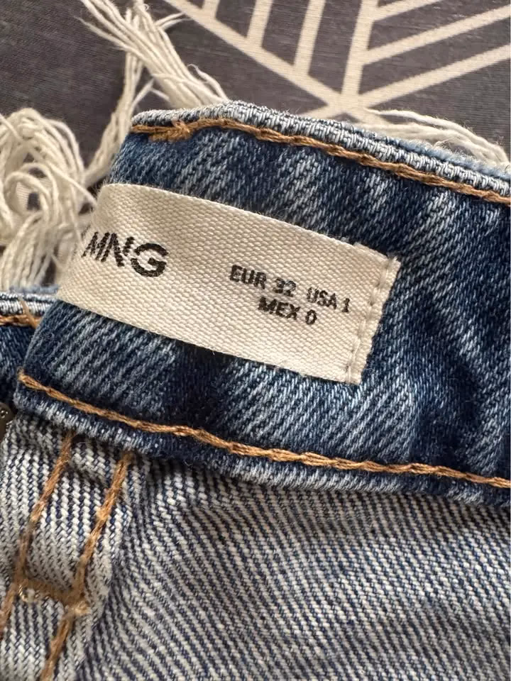 Mango Straight leg blue denim jeans, photo 4