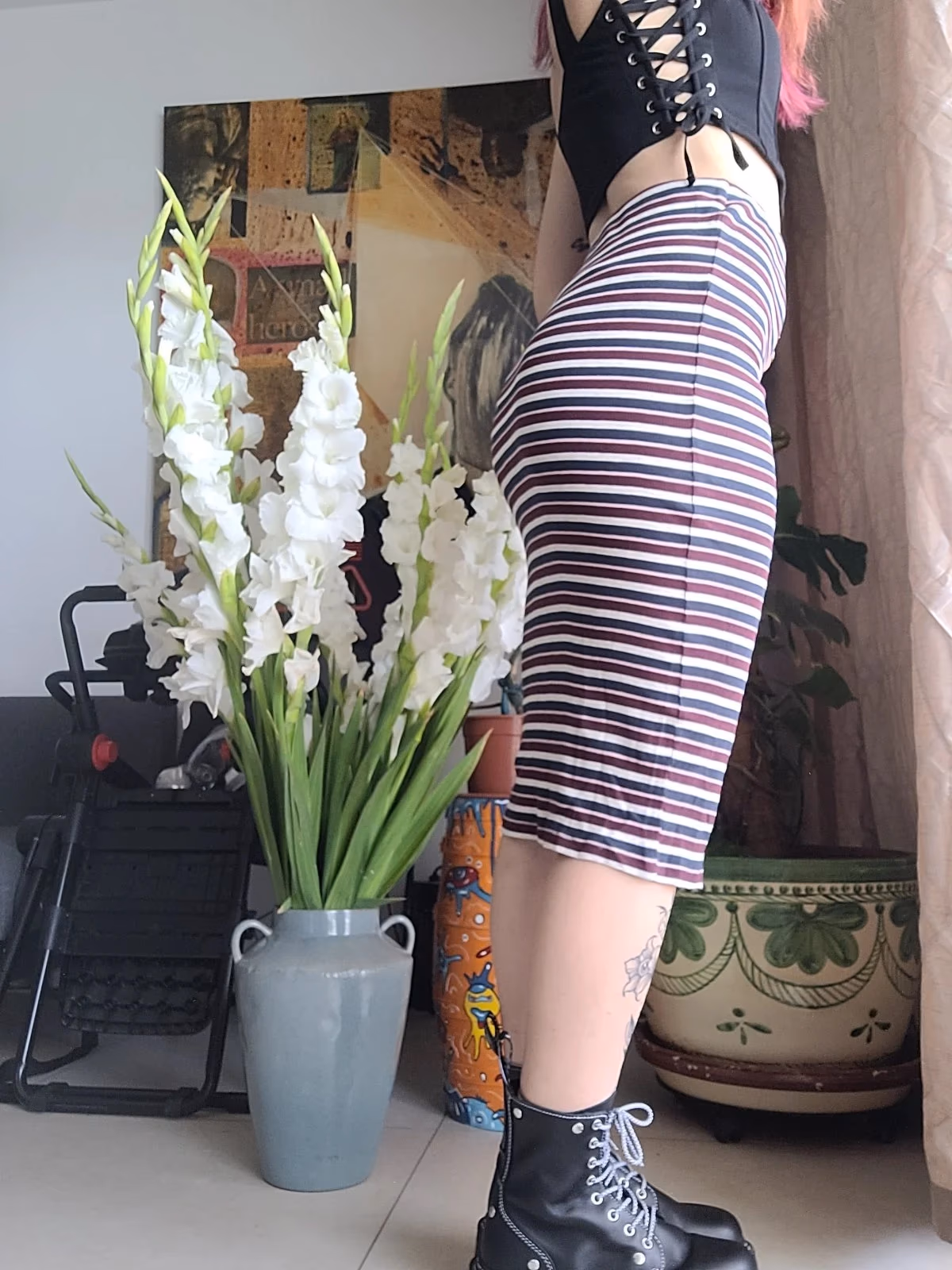 Midi striped Caliliope skirt, photo 2