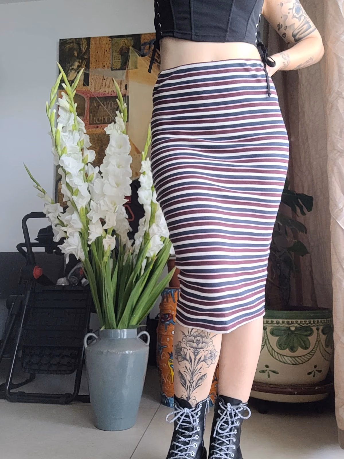 Midi striped Caliliope skirt, photo 3