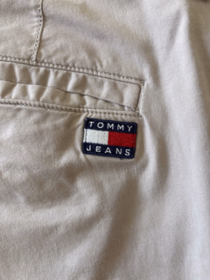 Tommy Jeans beige cotton trousers, photo 4