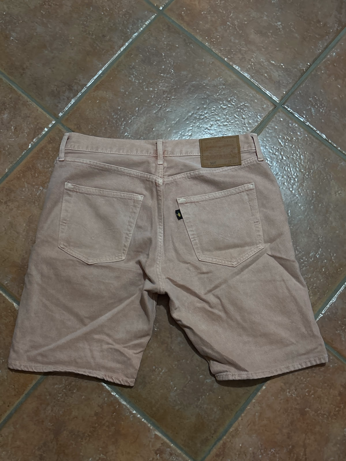 Levi's 501 Pink Denim Shorts, photo 2