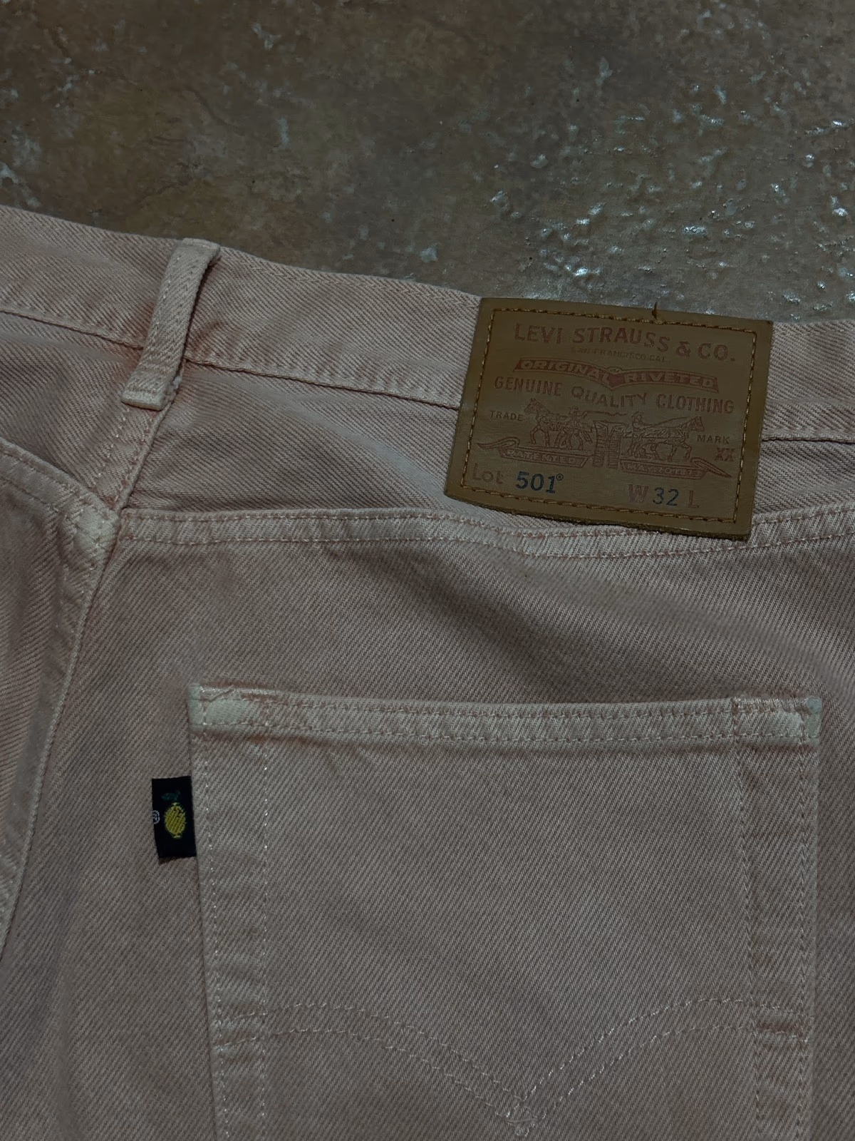 Levi's 501 Pink Denim Shorts, photo 3