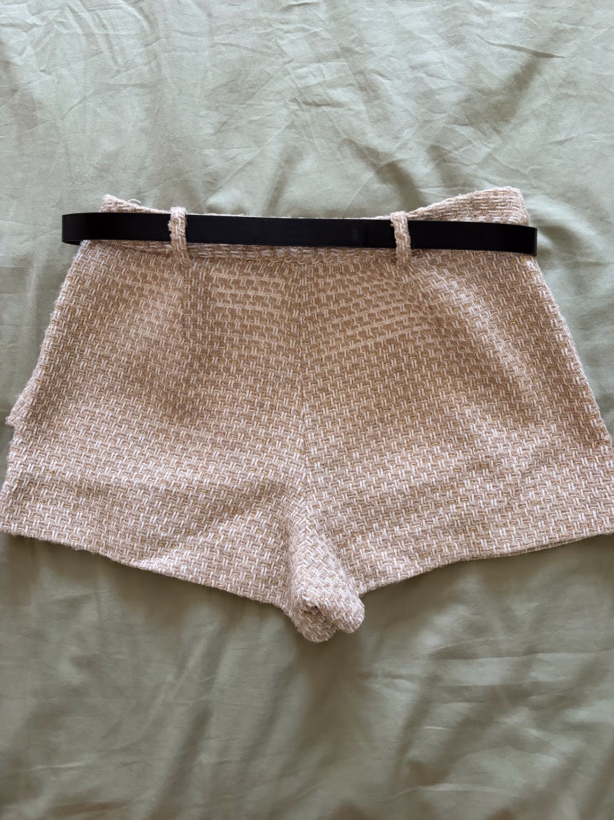 Zara tweed skort with belt, photo 3