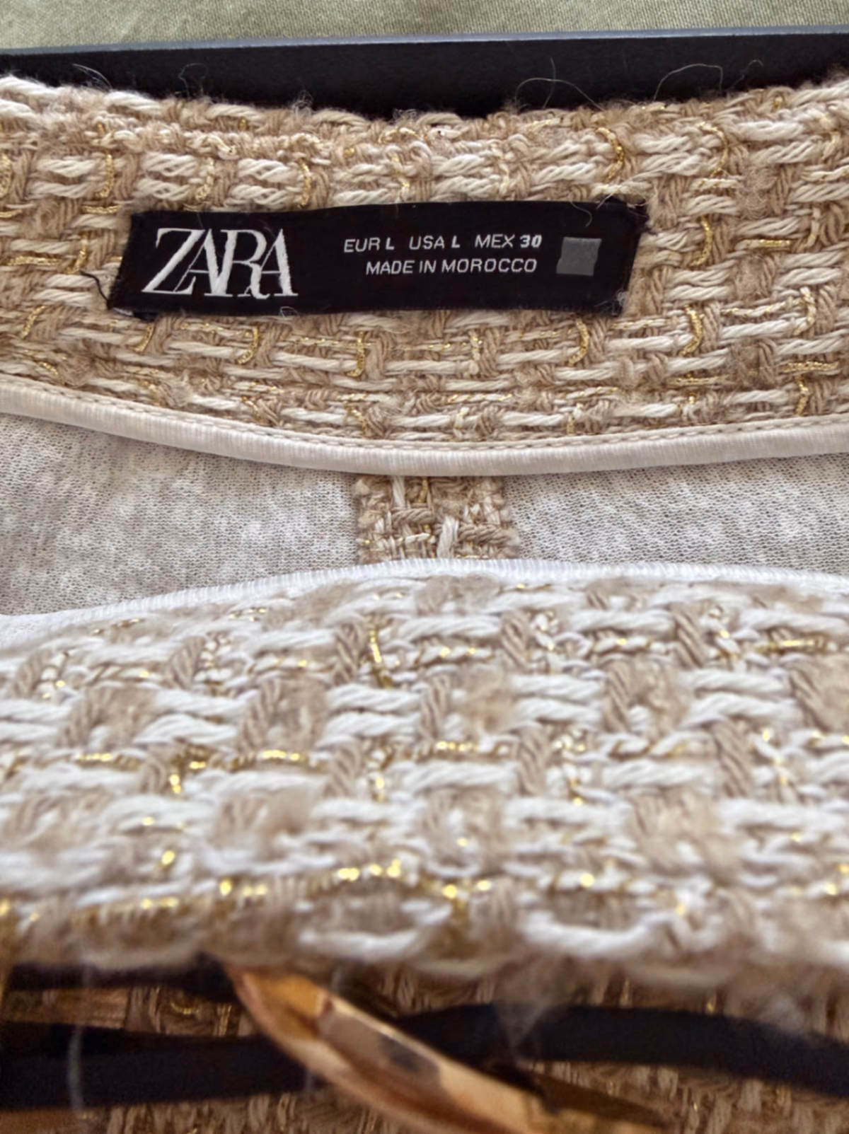 Zara tweed skort with belt, photo 4