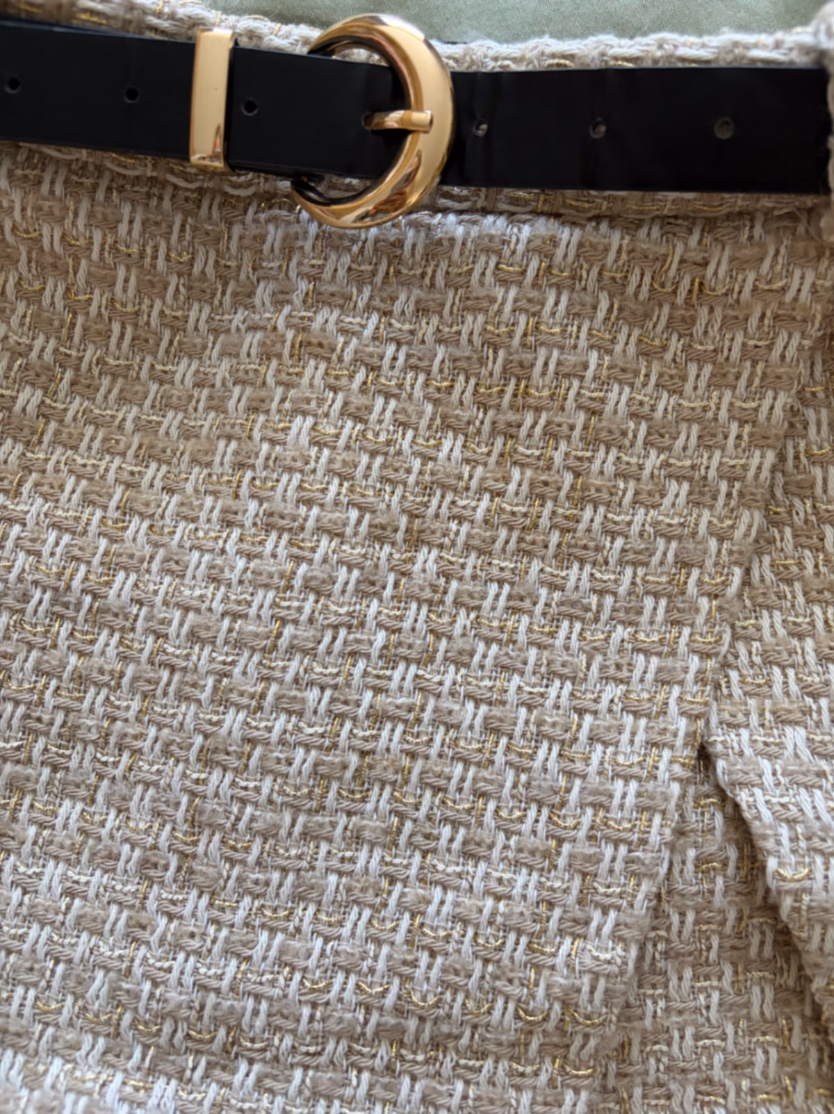 Zara tweed skort with belt, photo 2