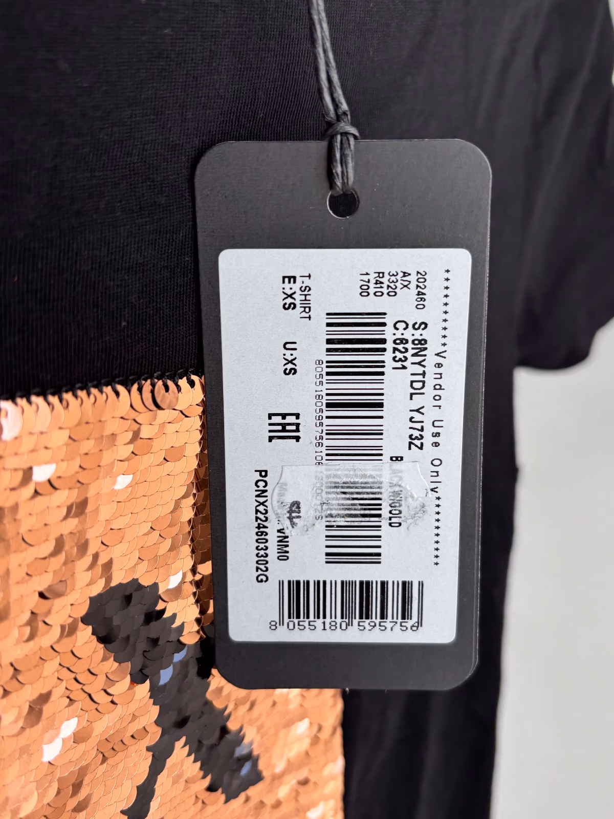 Armani Exchange Sequin Logo Tee, photo 2