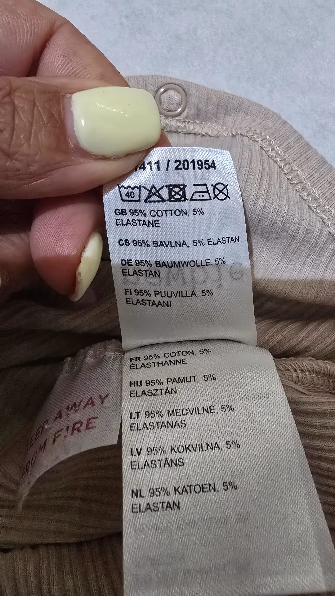 Newbie Long Sleeve Ribbed Baby Bodysuit, photo 5