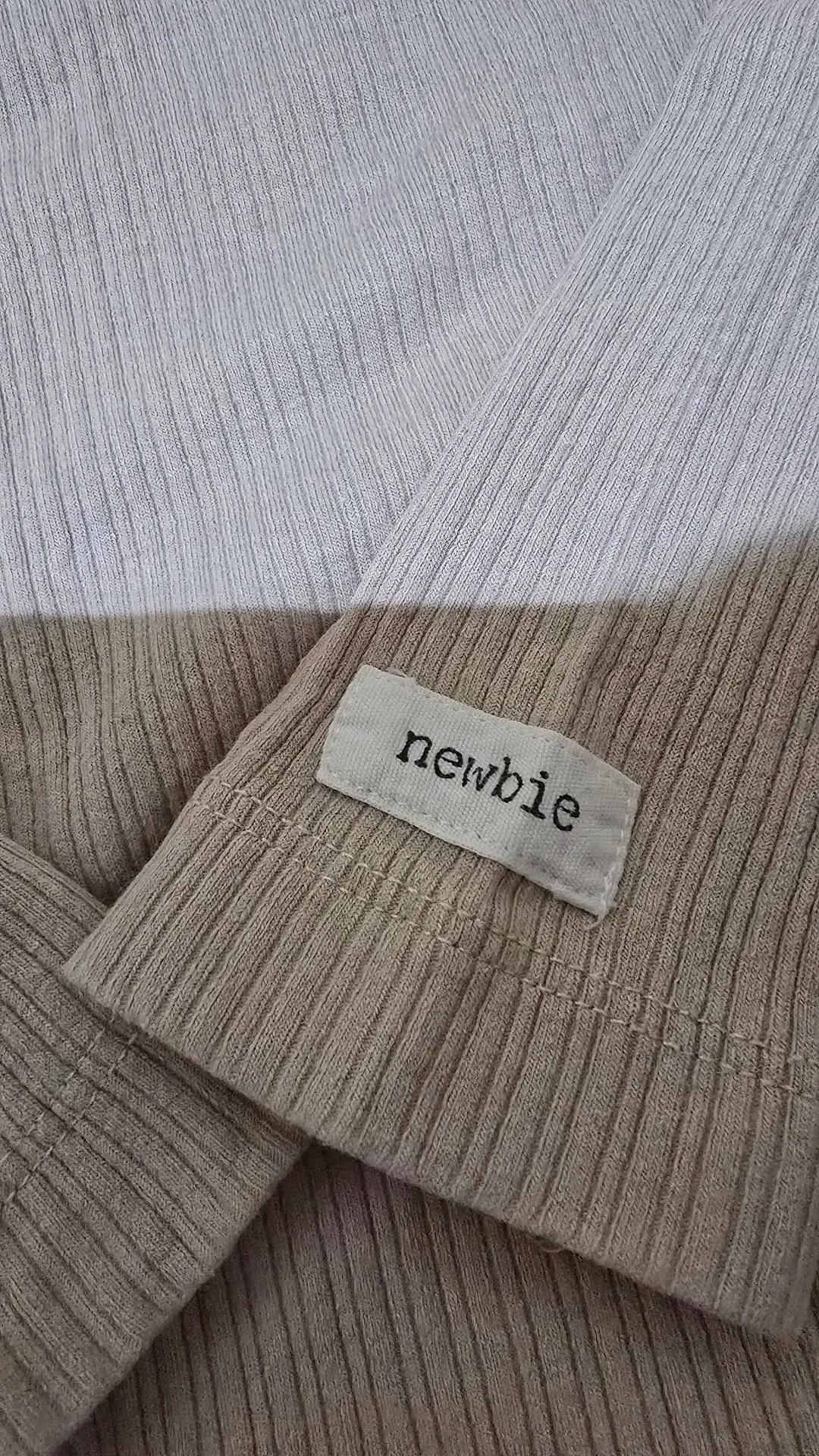Newbie Long Sleeve Ribbed Baby Bodysuit, photo 4