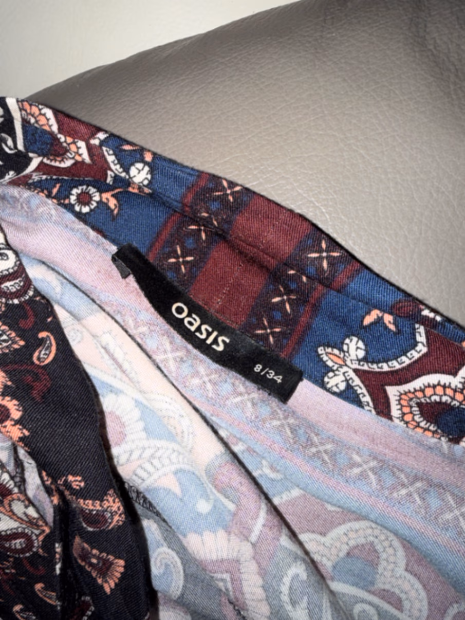 Oasis Printed Long Sleeve Dress, photo 2