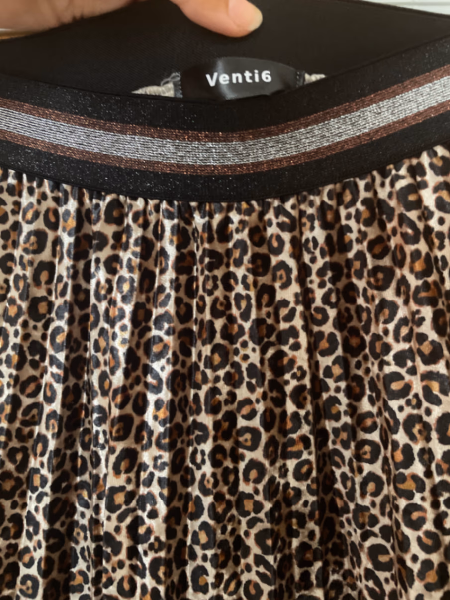 Leopard Print Pleated Maxi Skirt, photo 2