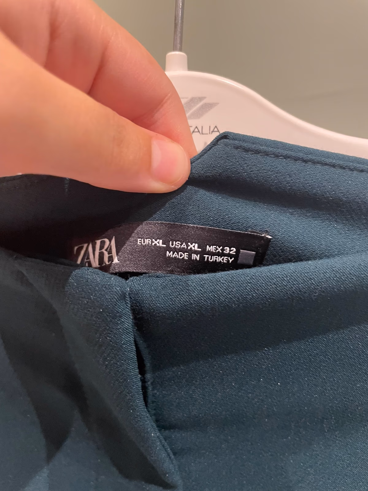 Pantaloni sartoriali a vita alta verde scuro, foto 5